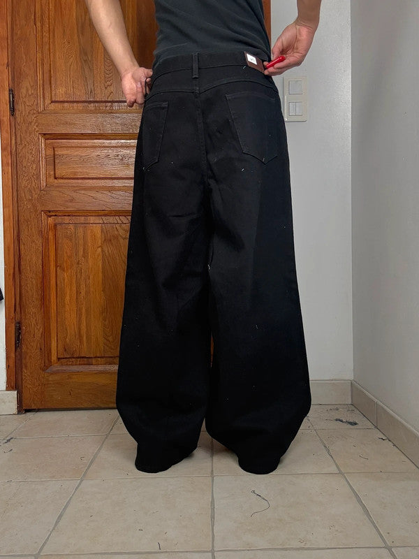 Pantalon baggy jean large Japanese balloon streetwear JNCO y2k vintage hip-hop taille M n•324