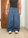 Pantalon baggy jean large Japanese balloon streetwear JNCO y2k vintage hip-hop taille 30US n•188