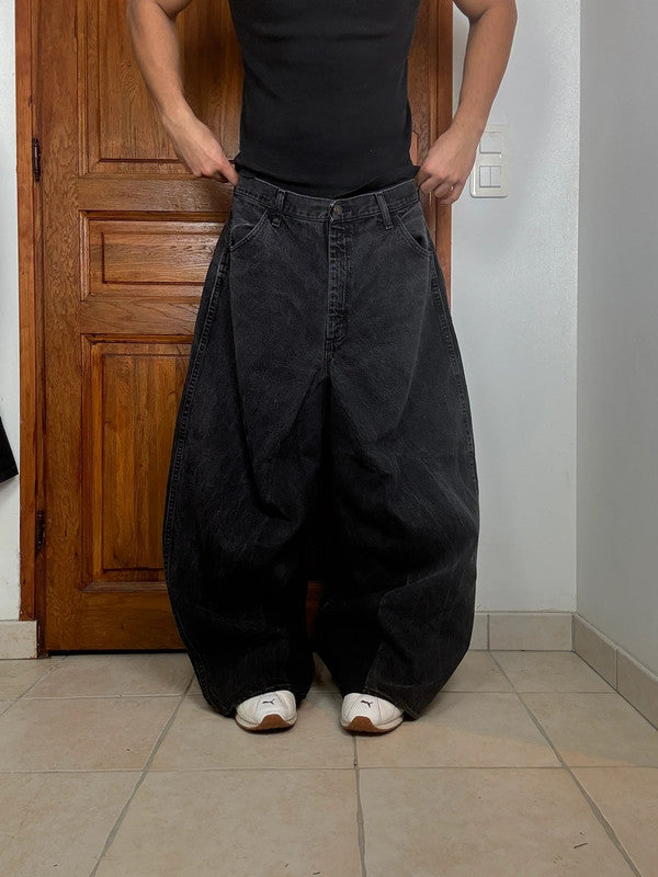 Pantalon baggy jean large Japanese balloon streetwear JNCO y2k vintage hip-hop taille 38US n•191