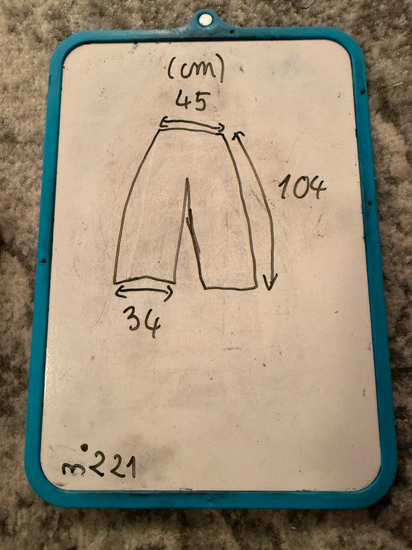 Pantalon baggy jean large Japanese balloon streetwear JNCO y2k vintage hip-hop taille L n•221