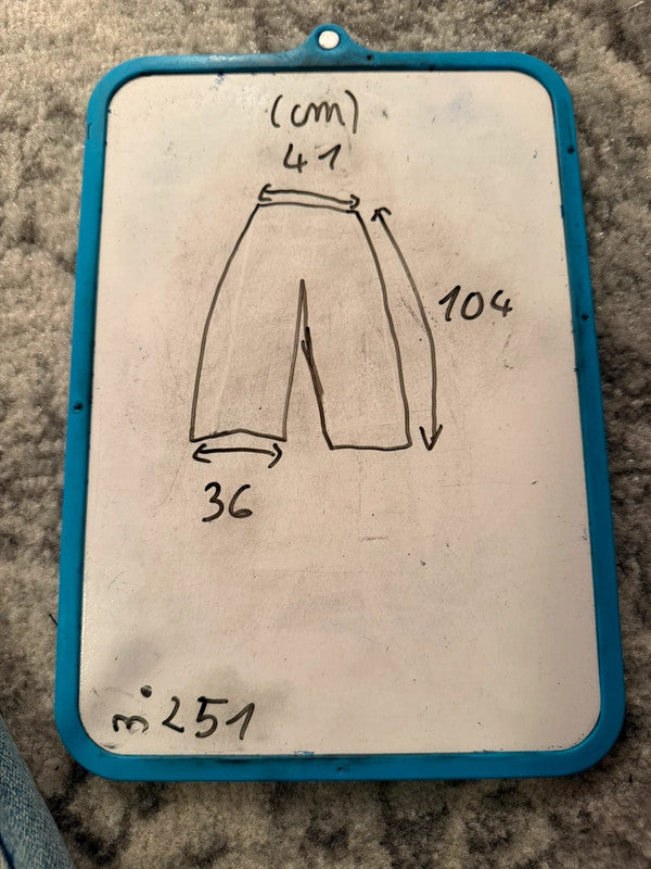 Pantalon baggy jean large Japanese balloon streetwear JNCO y2k vintage hip-hop taille M n•251