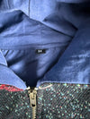 Manteau en tapisserie design unique vintage fait main upcyclé retravaillé tissé taille M n•450