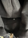 Manteau en tapisserie design unique vintage fait main upcyclé retravaillé tissé taille M n•449