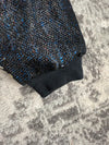 Manteau en tapisserie design unique vintage fait main upcyclé retravaillé tissé taille M n•449