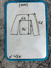 Manteau en tapisserie design unique vintage fait main upcyclé retravaillé tissé taille XL n•439