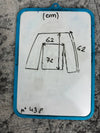 Manteau en tapisserie design unique vintage fait main upcyclé retravaillé tissé taille XL n•438