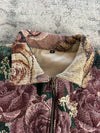 Manteau en tapisserie design unique vintage fait main upcyclé retravaillé tissé taille M n•437