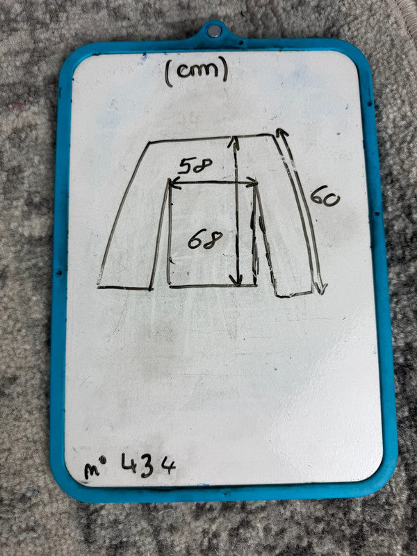 Manteau en tapisserie design unique vintage fait main upcyclé retravaillé tissé taille M n•434
