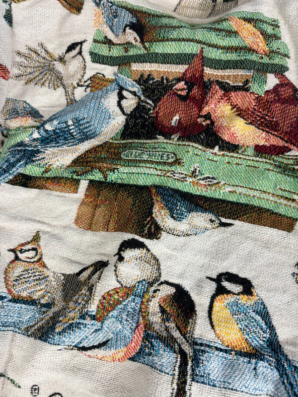 Manteau en tapisserie design unique vintage fait main upcyclé retravaillé tissé taille M n•434