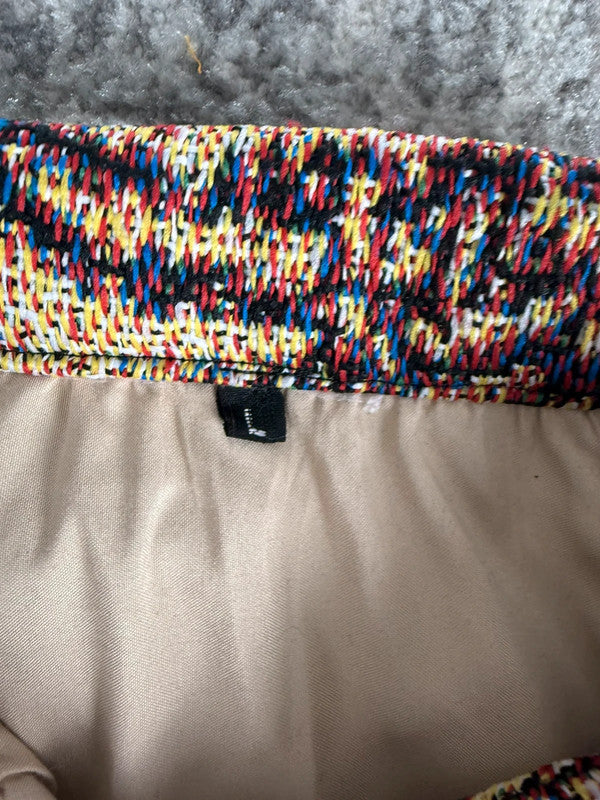 Manteau en tapisserie design unique vintage fait main upcyclé retravaillé tissé taille L n•431