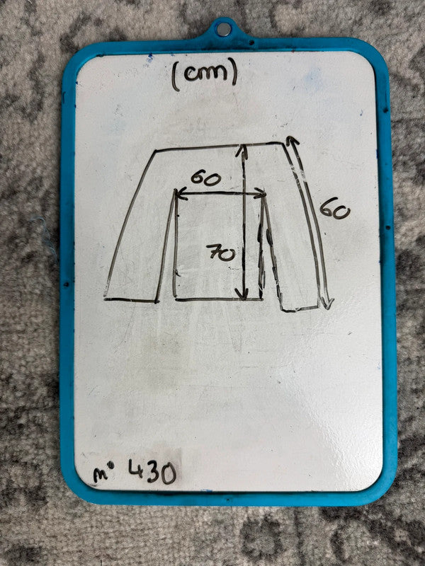 Manteau en tapisserie design unique vintage fait main upcyclé retravaillé tissé taille L n•430