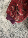 Manteau en tapisserie design unique vintage fait main upcyclé retravaillé tissé taille L n•429