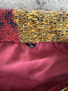 Manteau en tapisserie design unique vintage fait main upcyclé retravaillé tissé taille L n•429