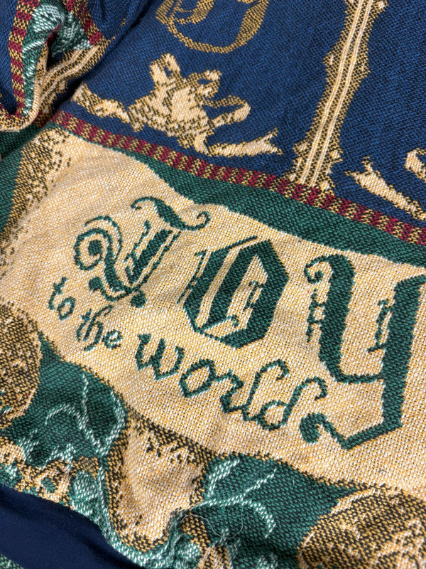 Manteau en tapisserie design unique vintage fait main upcyclé retravaillé tissé taille L n•428