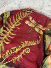 Manteau en tapisserie design unique vintage fait main upcyclé retravaillé tissé taille L n•427