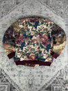 Manteau en tapisserie design unique vintage fait main upcyclé retravaillé tissé taille XL n•426
