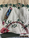 Manteau en tapisserie design unique vintage fait main upcyclé retravaillé tissé taille XL n•425