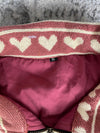 Manteau en tapisserie design unique vintage fait main upcyclé retravaillé tissé taille M n•424
