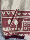 Manteau en tapisserie design unique vintage fait main upcyclé retravaillé tissé taille M n•424