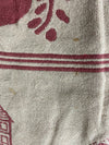 Manteau en tapisserie design unique vintage fait main upcyclé retravaillé tissé taille M n•424