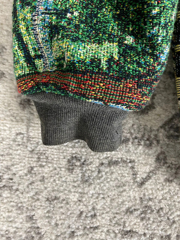 Ensemble en tapisserie design unique vintage fait main upcyclé retravaillé tissé taille XL n•422