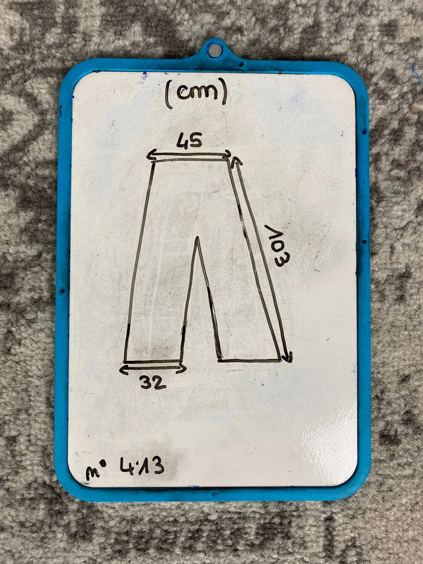 Pantalon baggy en tapisserie design unique vintage fait main upcyclé retravaillé taille 34US n•413