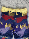 Pantalon baggy en tapisserie design unique vintage fait main upcyclé retravaillé taille 36US n•414