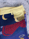 Pantalon baggy en tapisserie design unique vintage fait main upcyclé retravaillé taille 36US n•414