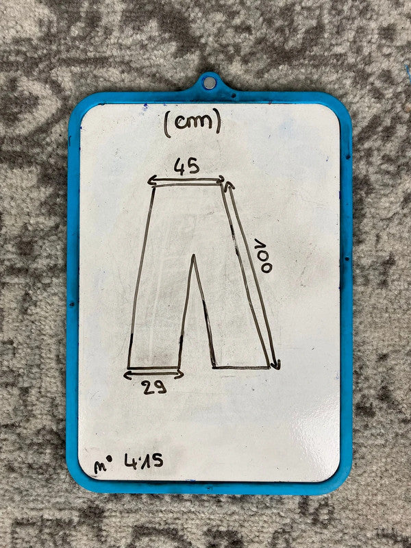 Pantalon baggy en tapisserie design unique vintage fait main upcyclé retravaillé taille 34US n•415