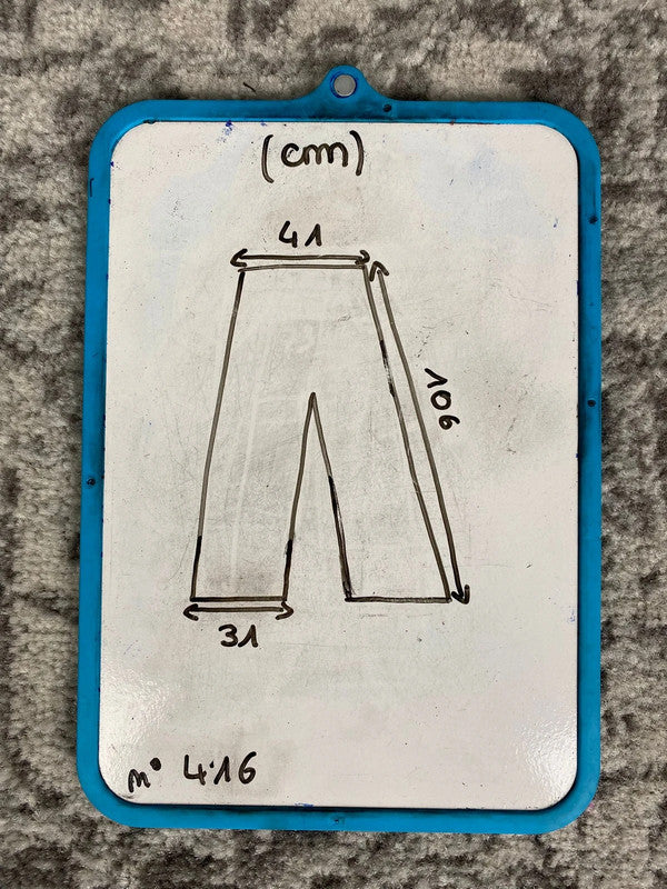 Pantalon baggy en tapisserie design unique vintage fait main upcyclé retravaillé taille M n•416