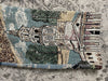 Pantalon baggy en tapisserie design unique vintage fait main upcyclé retravaillé taille M n•416