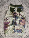 Pantalon baggy en tapisserie design unique vintage fait main upcyclé retravaillé taille M n•416