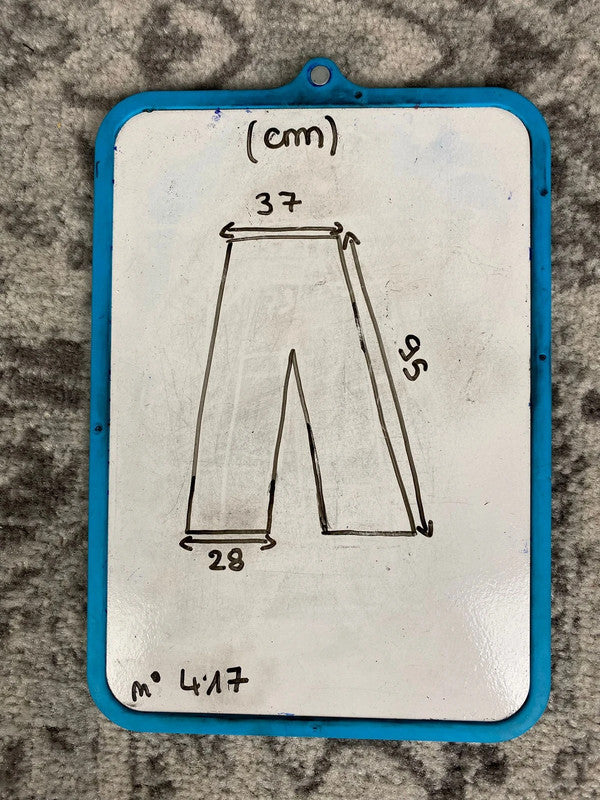 Pantalon baggy en tapisserie design unique vintage fait main upcyclé retravaillé taille S n•417