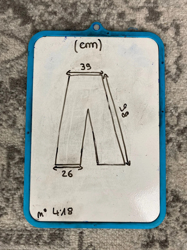 Pantalon baggy en tapisserie design unique vintage fait main upcyclé retravaillé taille M n•418