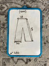 Pantalon baggy en tapisserie design unique vintage fait main upcyclé retravaillé taille M n•420