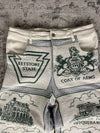 Pantalon baggy en tapisserie design unique vintage fait main upcyclé retravaillé taille M n•420