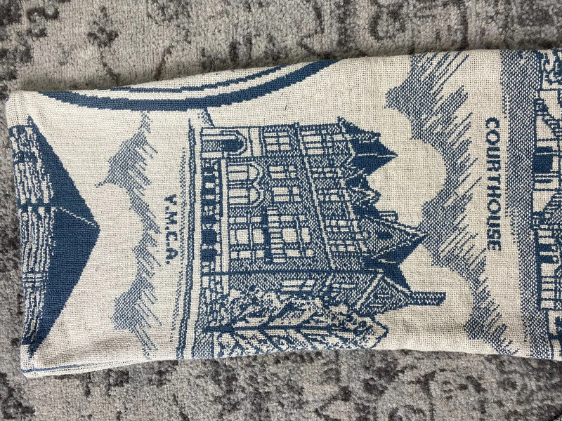 Pantalon baggy en tapisserie design unique vintage fait main upcyclé retravaillé taille M n•420