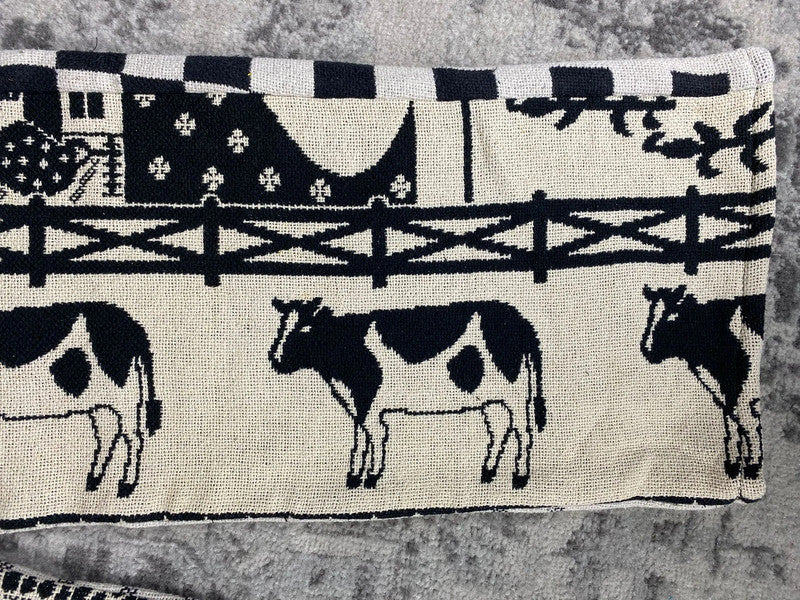 Pantalon baggy en tapisserie design unique vintage fait main upcyclé retravaillé taille M n•421