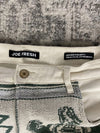Pantalon baggy en tapisserie design unique vintage fait main upcyclé retravaillé taille M n•421