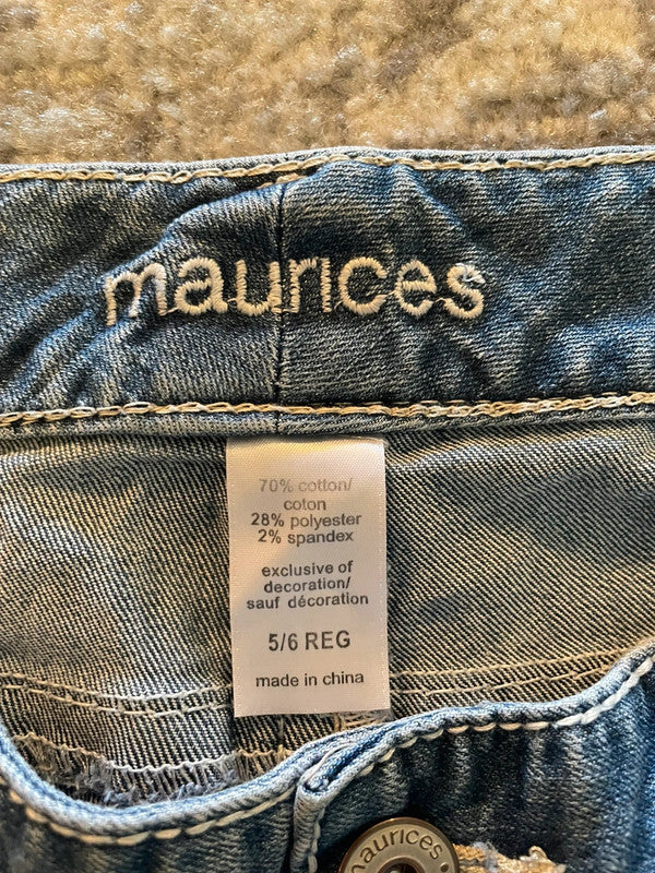 Jupe dentelle y2k custom handmade grunge goth emo skirt jean taille S n•326