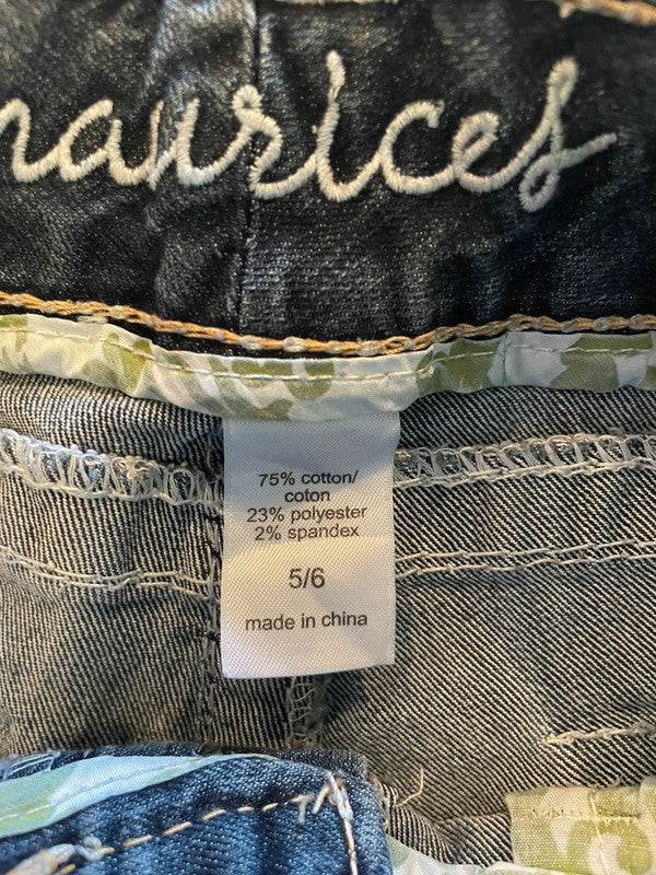 Jupe dentelle y2k custom handmade grunge goth emo skirt jean taille S n•327