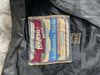Veste en cuir sans manche style motard handmade streetwear y2k peinture moto L n•379