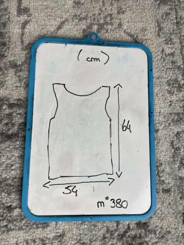 Veste en cuir sans manche style motard handmade streetwear y2k peinture moto XL n•380