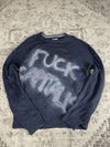 Sweat pull skater handmade streetwear style goth emo alt y2k peinture crewneck hiphop XL n•385
