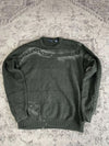 Sweat pull skater handmade streetwear style goth emo alt y2k peinture crewneck hiphop L n•386