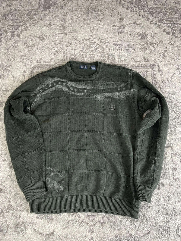 Sweat pull skater handmade streetwear style goth emo alt y2k peinture crewneck hiphop L n•386