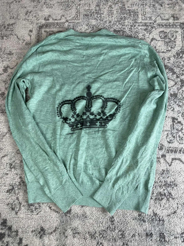 Sweat pull skater handmade streetwear style goth emo alt y2k peinture crewneck hiphop M n•391