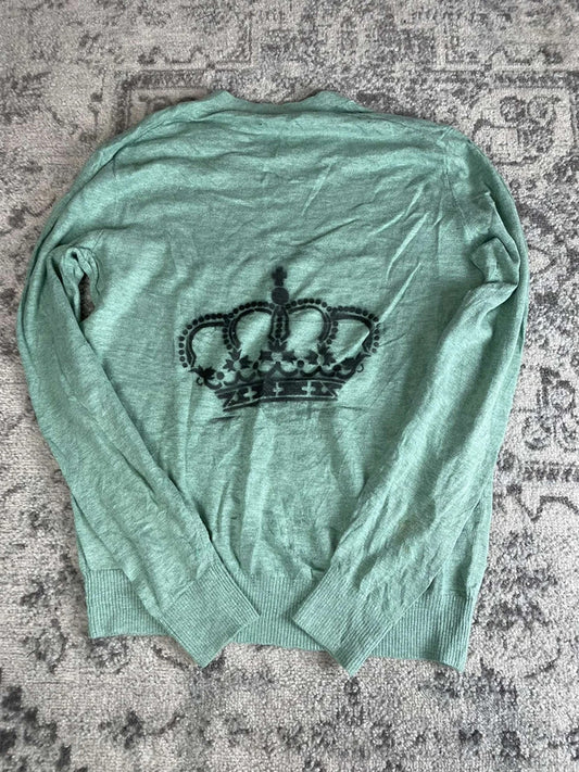 Sweat pull skater handmade streetwear style goth emo alt y2k peinture crewneck hiphop M n•391