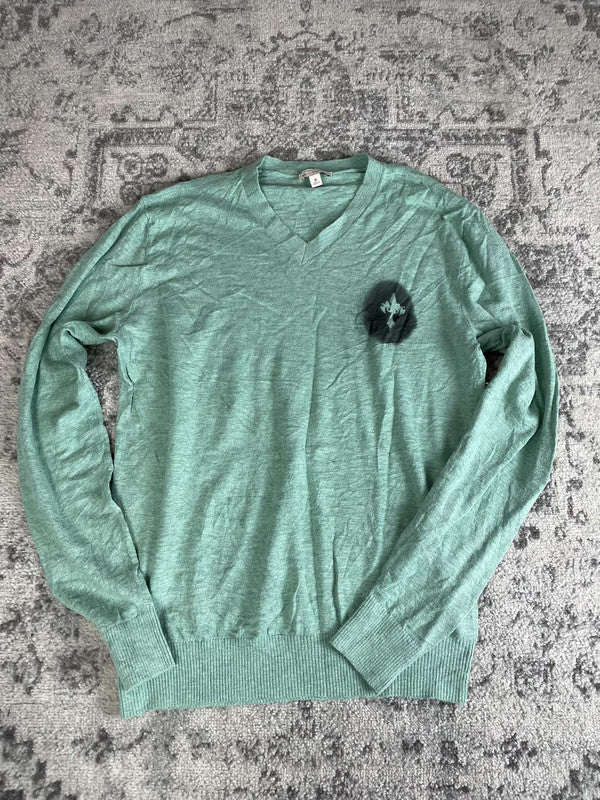 Sweat pull skater handmade streetwear style goth emo alt y2k peinture crewneck hiphop M n•391