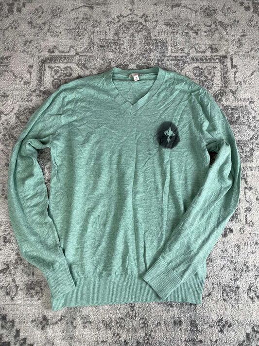 Sweat pull skater handmade streetwear style goth emo alt y2k peinture crewneck hiphop M n•391